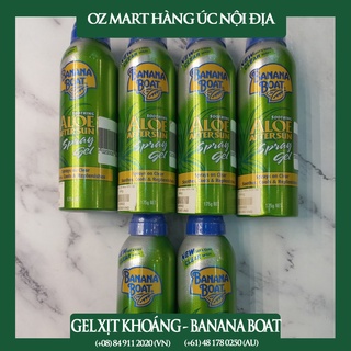 Gel xịt phục hồi da cháy nắng Banana Boat Soothing Gel After Sun Oz Mart Hàng Úc Nội Địa 175g xịt khoáng dịu nhẹ