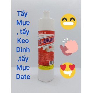 Cách tẩy mực bút bi trên áo , tẩy keo băng dính , mực date G OKAY