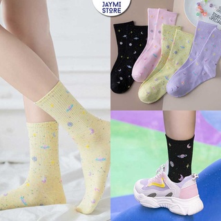[Freeship + Mã giảm giá] Tất Vớ Nữ Họa Tiết Galaxy Thiên Hà Taobao Hot Trend Chất Liệu Cotton Mềm Mịn Hàng Taobao Có Sẵn