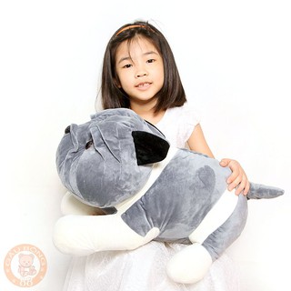 Gấu bông chó nhăn màu xám cao cấp size 60cm