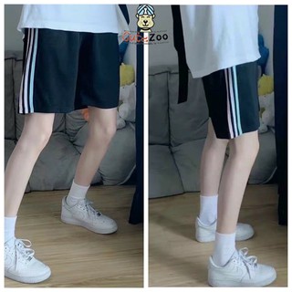 Quần đùi kẻ sọc thể thao unisex nam nữ chất mềm mát min - CUTEZOO