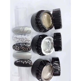 Bộ Gel Vẽ MeTal Jnailsay (Bộ 3 Hũ)