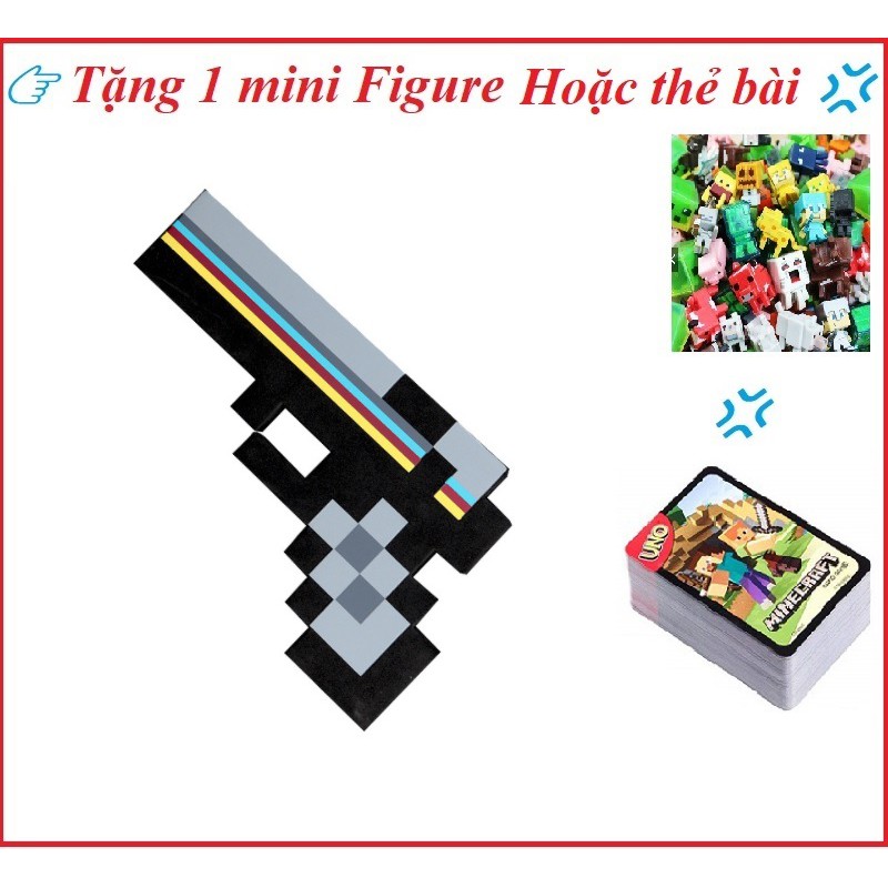 Đồ chơi súng lục đen minecraft