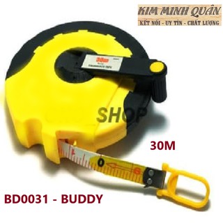 Thước Dây Sợi Thuỷ Tinh Cuộn Tròn 30m BD0031 BUDDY