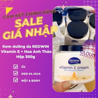 Kem Dưỡng Mặt &amp; Cơ Thể Redwin Vitamin E With Evening Primrose Oil Cream của Úc 300g