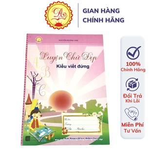 Vở ô ly có mẫu chữ đứng luyện chữ đẹp Ánh Dương chống lóa mắt không nhòe không thấm mực