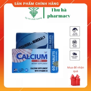 [VH CALCIUM ] Viên uống bổ xung canxi và vitamin D3 CALCIUM của MỸ HỘP 60 VIÊN