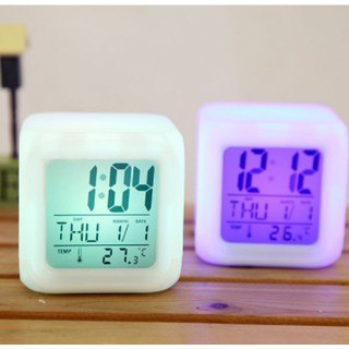 Đồng Hồ Báo Thức Điện Tử Để Bàn Màn Hình LCD Đa Chức Năng