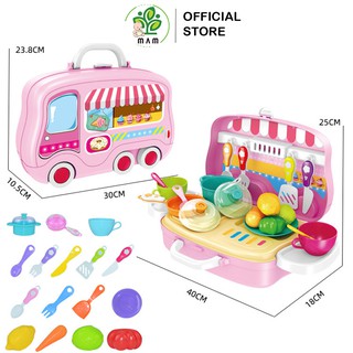 Bộ Đồ Chơi Dụng Cụ Nấu Ăn Nhà Bếp Cho Bé Gái Mầm Store
