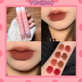 Son kem lì kháng nước Vonemo mềm môi bền màu phiên bản vỏ hồng cao cấp SS16