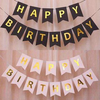 Happy birthday - Dây chữ happy birthday đuôi cá ép kim nhiều màu ❤️FREESHIP❤️ Trang trí sinh nhật