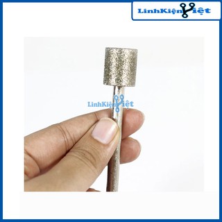 Đầu mài Kim Cương Mũi Trụ Siêu Cứng Trục 6mm
