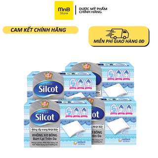 Bông tẩy trang Silcot 82 miếng, 66 miếng mềm mịn, dai và an toàn cho da nhập khẩu Nhật Bản