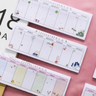 Giấy note ghi nhớ, giấy ghi chú thời khóa biểu Pison dodungchobegiasi