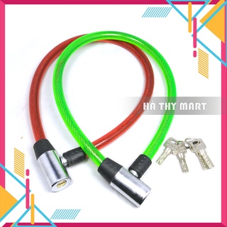 Ổ khoá có dây khóa xe đạp, xe máy chìa thau chống trộm bền chắc