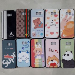 Samsubg S7 Edge Ốp lưng nhựa tráng gương in hình xinh đẹp