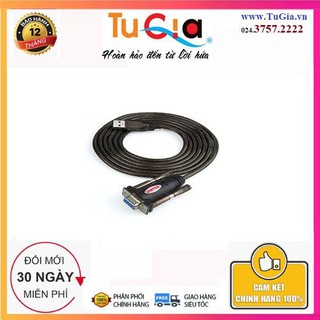 Cáp chuyển USB sang cổng Com Rs232 chân âm Unitek Y-105D dài 2m - Hàng Chính Hãng
