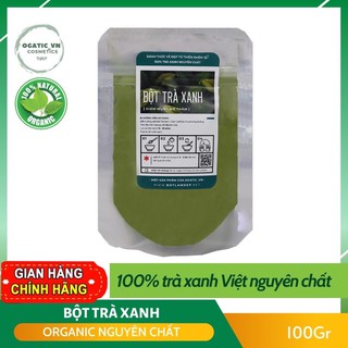 Bột Trà Xanh Nguyên Chất [Giảm mụn, Mờ thâm, 100 gram]