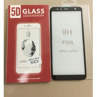 Dán full 5D xịn samsung J6 plus tặng ốp silicon