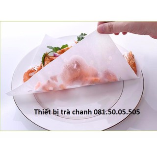 [Sỉ] 500 TỜ Giấy thấm dầu dùng cho đồ chiên rán 34x22cm Giất lót bánh Giấy nến lót bánh nướng Giất lót bánh pizza