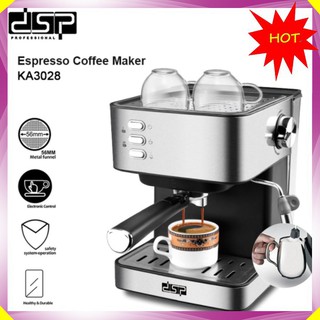 Máy pha cà phê đa năng thương hiệu cao cấp DSP KA3028 - Công suất:  850W - Kích thước: 21.5x25x28.8cm - Hàng Nhập Khẩu