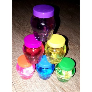 Một hũ slime đặc kim tuyến trọng lượng 70gam có nhiều màu