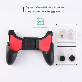 Bộ Tay Cầm Chơi Game 5 IN 1 ⚡️ 𝐂𝐇𝐀̂́𝐓 𝐋𝐔̛𝐎̛̣𝐍𝐆 𝐍𝐇𝐀̂́𝐓⚡️ Kèm Nút Di Chuyển Nút Chơi Thế Hệ Mới - Siêu Nhanh nhạy