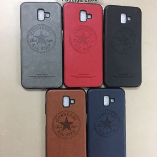 Ốp lưng silicon giả da tpu Converse Galaxy j6 plus