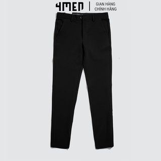 Quần tây nam phối dây sọc đẹp 4MEN QT023 form slimfit tôn dáng, vải cao cấp co giãn 4 chiều