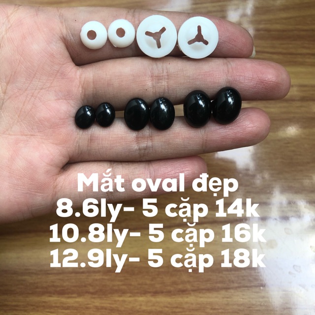 Mắt hình oval ( set gồm 5 cặp)