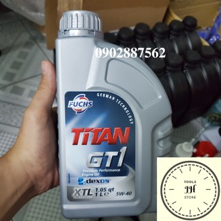 Nhớt Fuchs Silkonlene Titan GT1 5w40 Full Synthetic nhập khẩu Germany 1 lít