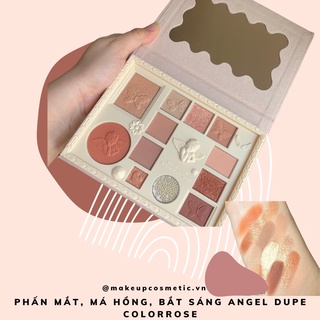 Phấn Mắt, Má Hồng, Bắt Sáng Angel Dupe Colorrose - Eyeshadow, Blush, Highlight Palette