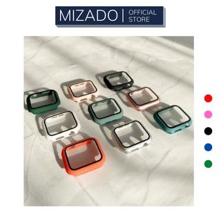 Ốp Apple Watch Silicon kèm kính cường lực cho Apple Watch đồng Hồ Thông Minh iWatch 1/ 2/ 3/ 4/ 5/ 6/SE Size 38/40/42/44