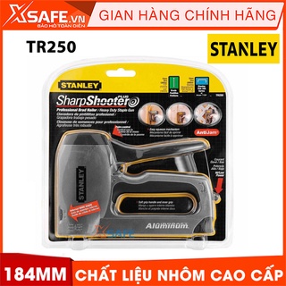Bấm kim ghim STANLEY TR250 184mm Dập ghim Stanley gọn gàng, chất liệu thép crom cao cấp, khóa tay cầm an toàn