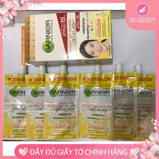 <THẬT 100%> Hộp 6 gói Garnier VÀNG ngừa mụn, nám