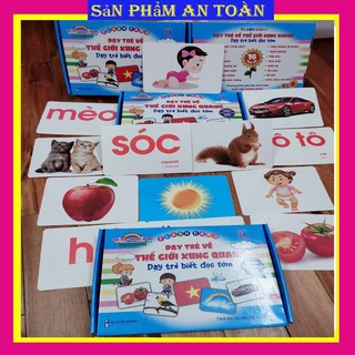 Bộ thẻ học Glenn Doman  phiên bản mới nhất XỊN XÒ nhất thị trường -  BỀN ĐẸP VÀ KHÔNG THẤM NƯỚC