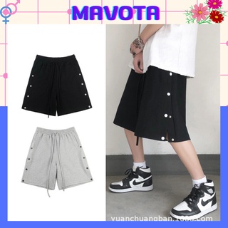 Quần short nam Mavota quần đùi lửng thể thao mặc nhà đường khuy nút trơn 2 bên Unisex QKS006