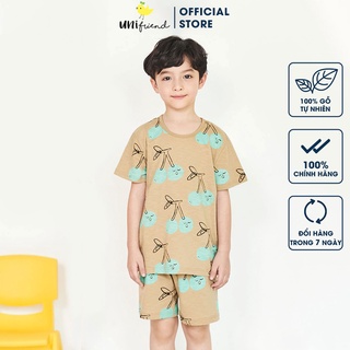 Đồ bộ ngắn tay quần áo thun cotton mịn mặc nhà mùa hè cho bé trai Unifriend Hàn Quốc U3048