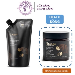 Túi refill Bigsize - Cà phê Đắk Lắk làm sạch da chết cơ thể Cocoon cho làn da mềm mại &amp; rạng rỡ 600ml