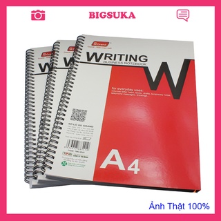 Sổ Lò Xo Pgrand A4 200 trang kẻ ngang giúp ghi chép tiện lợi BIGSUKA