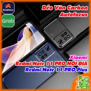 [Ảnh Thật] Ốp Lưng Xiaomi Redmi Note 11 PRO NỘI ĐỊA AutoFocus Vân 3D Carbon Chống Sốc