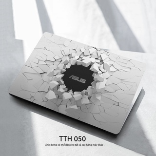 Bộ skin dán laptop mẫu Tường 3D / Có mẫu decal dán cho tất cả các hãng máy tính