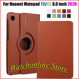 Bao da nắp gấp bảo Vệ Cho Huawei 2020 Tablet C3 Matepad T8 Flip 8inch