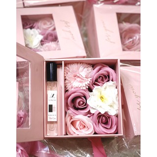 Hộp hoa đựng son màu hồng - Hộp quà tặng - hộp quà