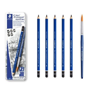 Set 5 cây chì nước Staedtler 5 Mars Lumograph Aquarell