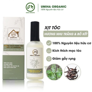 Xịt kích mọc Tóc nhanh dài UMIHOME Hương Nhu Trắng và Bồ Kết 50ml/10ml dưỡng tóc bóng mượt chắc khỏe, hết nấm da đầu