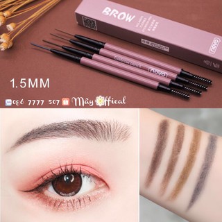 Chì kẻ mày NOVO 2 đầu Molandi's Flexible Eyebrow Pen