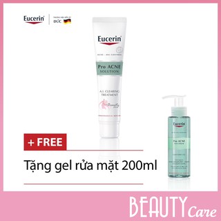[MUA 1 TẶNG 1] Tinh Chất Dành Cho Da Mụn Eucerin Pro ACNE Solution AI Clearing Treatment (40ml) Tặng Gel rửa mặt 200ml