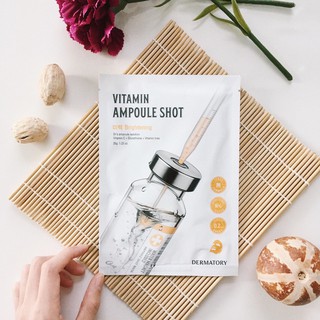 Mặt Nạ Giấy Dermatory Ampoule Shot Mask Vita-Shot 35g