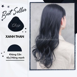 [ Combo xanh đen ] Combo Thuốc Nhuộm Tóc Đủ Các Màu Xanh Dương, Đen, Rêu (Tặng Kèm Oxy)